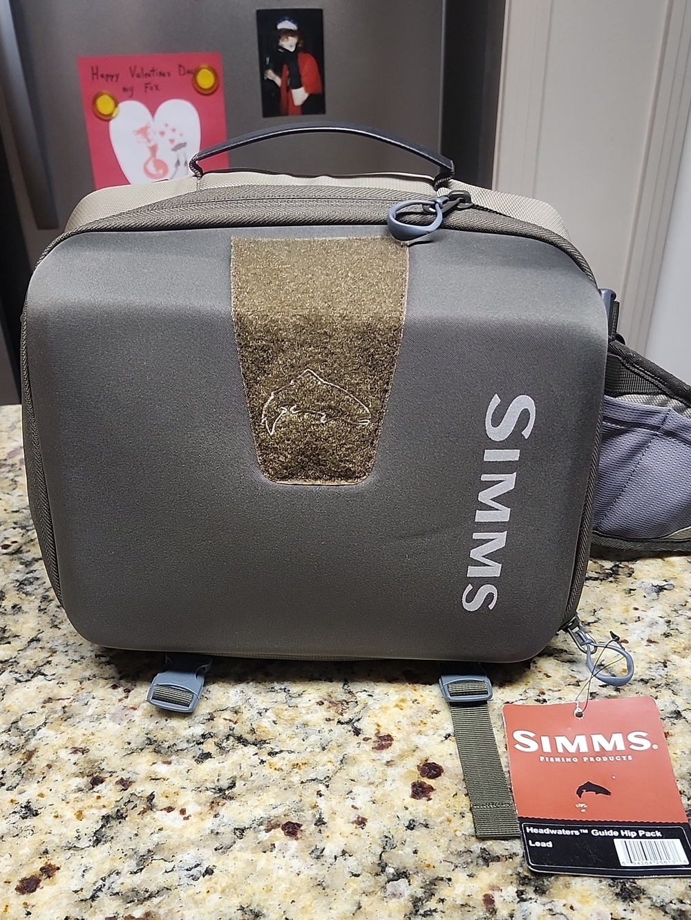 Simms Gray and Olive Men’s Fishing/travel Hip Pack